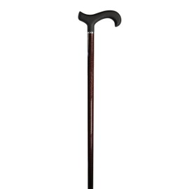 Stylish Walking Canes for Men- Carbon Fiber Triple Wound - Brown