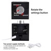 LED Knob Alarm Clock Digital Thermometer Display Imitation Wood Grain