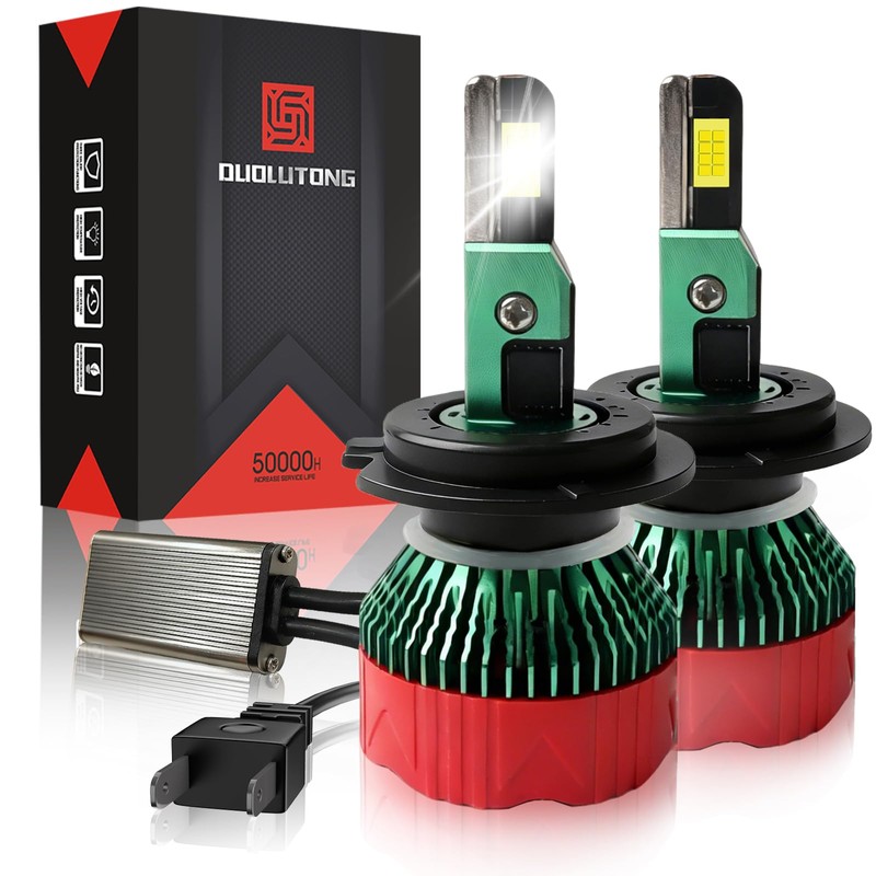 Focos LED H7 Faros Kit Conversión para Auto Delanteros, 30000LM