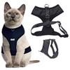 Dexil Luxury Cat Harness Padded and Water Resistant (Black L-XL)