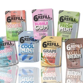 HealthChews New Aromatherapy with Essential Oil Refills Chewable Breather Natural to Quit Habits with Aromatherapy with Essential Oils for on the Go:_BubbleGum Refills