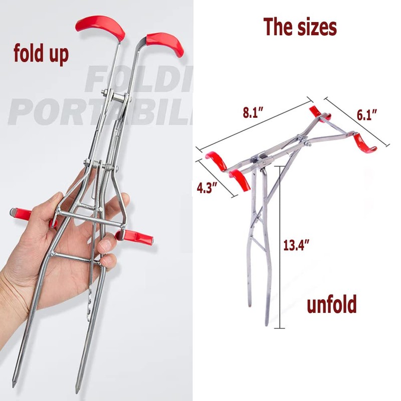 FASPLORE Fishing Rod Holder Dual Poles Holder Angle and Height