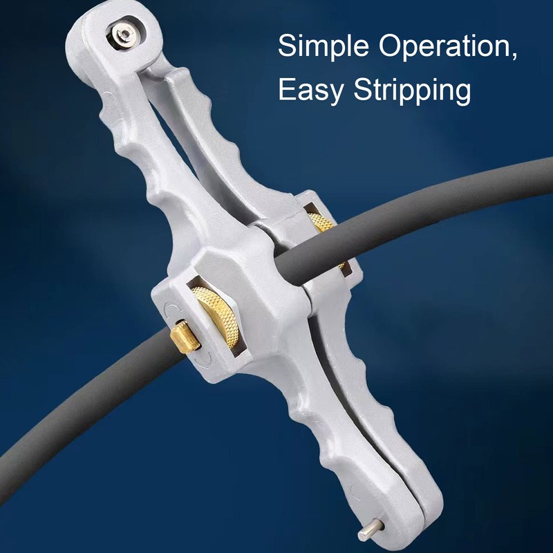 Fiber Optic Cable Stripper Adjustable Longitudinal Sheath Mid Span Stripping