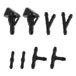 HOPESPANNER No.8538135040 Windshield Washer Nozzle for Toyota 4Runner 1987-1995 Black Front Plastic 1 Set