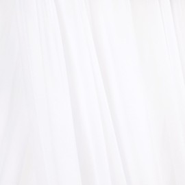 Santaben White Arch Draping Fabric Mother's Day Elegant 2 Panels Shimmery 29" × 20Ft Sheer Curtain Drapes for Spring Outdoor Wedding Ceremony Birthday Party Garden Brunch