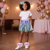 Rainbow Tutu Skirts, Layered Tulle Dance Skirt with Bow, Mermaid