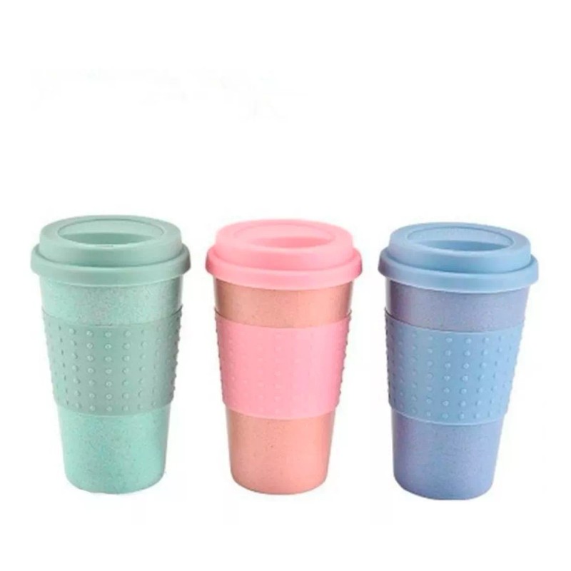 Veraly Vaso Café Ecológico Reutilizable Fibra De Bambú 300 Ml