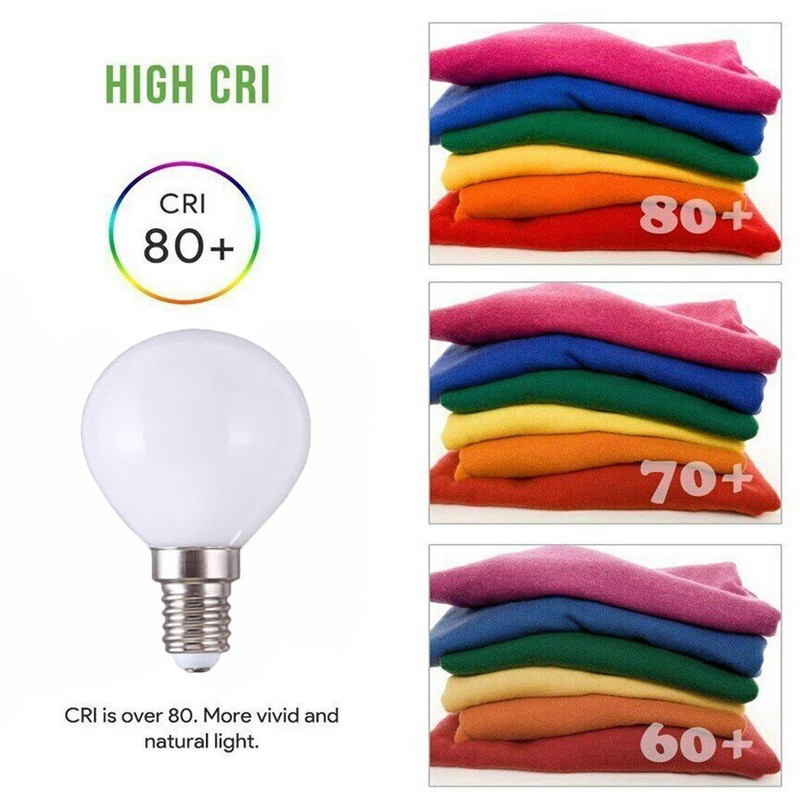 Lxcom Lighting G45 LED Bulb 5W Globe Vanity Light Bulb