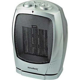 HOMEBASIX PTC-903B Ceramic Oscillating Heater, 750/1500-watt