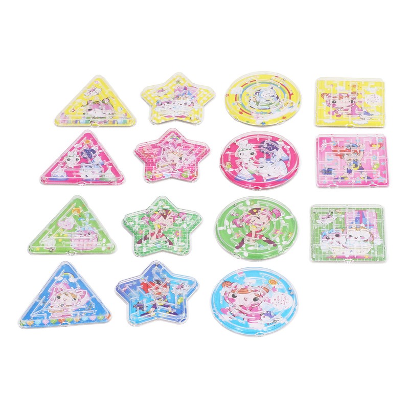 60pcs Balanced Ball Maze Toys Mini Maze Puzzle Games Palm