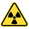 Samunshi® Warning Triangle Radioactive Sticker 20 x 17.5 cm Multi-Coloured