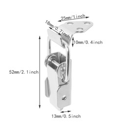 ITROLLE 2PCS Spring Loaded Toggle Lock Clasp Buckle Latch Tool Box Hasps 304 Stainless Steel Tool Box Hood Locks Latches 90 Degree Right Angle Latch