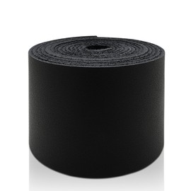 JinRuiKJ Correa de piel de grano superior - Tiras de piel negro de 2 pulgadas de ancho 72 pulgadas de largo, muy adecuada para proyectos de manualidades y manualidades, cuerdas de tracción, correas de bolsa, asas de muebles