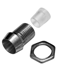 50x LED Socket Holder 3 mm Metal Chrome Screw Base + Insulator