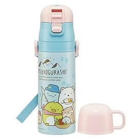 Ultralight 2-Way Stainless Steel Bottle, Sumikko Gurashi, Kawaouto to Sumikko, Camp-A