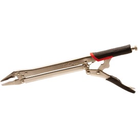 Triplett TT-200 LongLockers 15-inch Extended Reach Locking Pliers with Non-Slip Handles, Red, Silver, Black