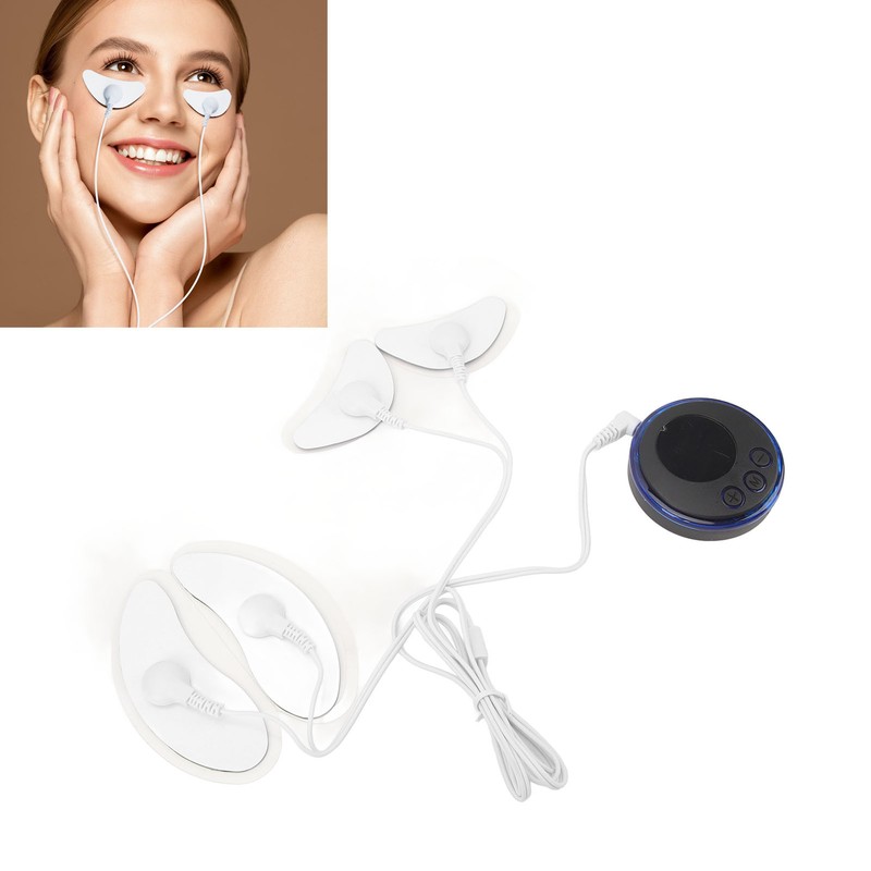 Facial Microcurrent Massager with 4 Patches Tightening Improve Circulation Low