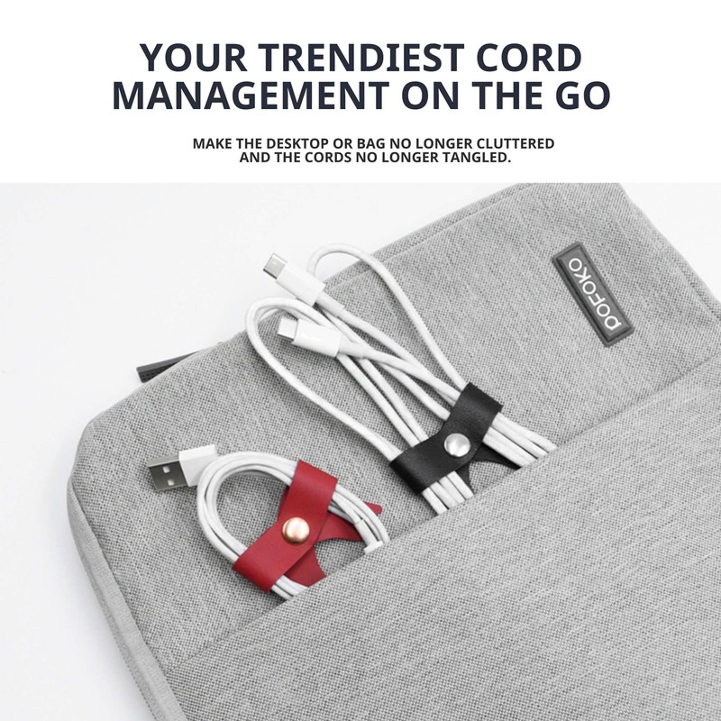 SenseAGE 5 Pack Cord Organizer, Bow Cord Keeper, Cable Organizer