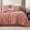 Bedsure Queen Comforter Set Dusty Pink - Bed in a
