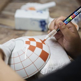 LMMINBZ Acrylic Marker Ceramics Pens - Ceramic Paint Brush Pen for Porcelain,Mugs,Both Glazed and Unglazed Ceramics Permanent Marke(12 Colors)