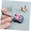 Ciieeo 1 Set Mini Electric Guitar Stand Ornaments for Guitars