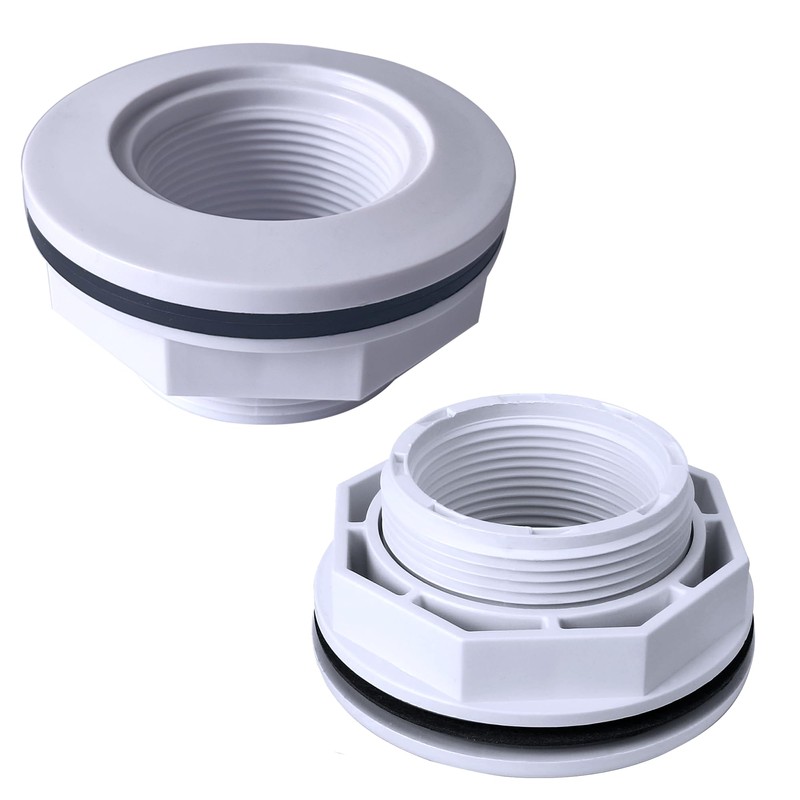 2 Pcs 1 1/2" Above Ground Pool Inlet Return Fitting