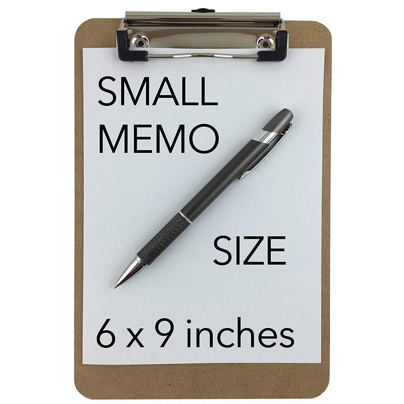 Trade Quest Memo Size 6'' x 9'' Clipboard Low Profile