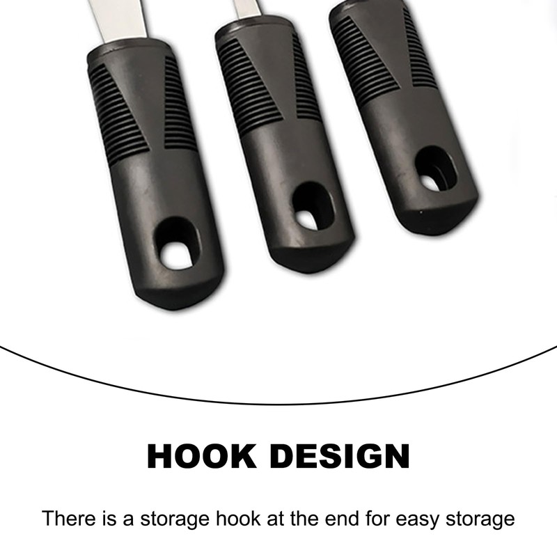 HAPPOW 4Pcs Wide Handled Easy Grip Cutlery Set,Easy Grip Cutlery