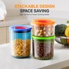 THKAILAR 6-Pack Airtight Food Storage Containers, Coffee-Tinted UV Blocking (10oz/17oz/24oz)