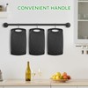 Romon Schneidebrett Kunststoff, 2 Stücke Schneidebretter Rutschfeste Griffe Cutting board,
