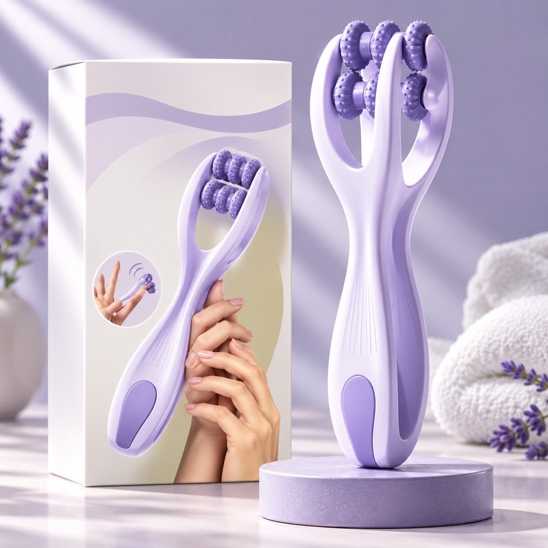 Finger Massager Dual-Row Roller Design Easy Use Relieve Finger Fatigue