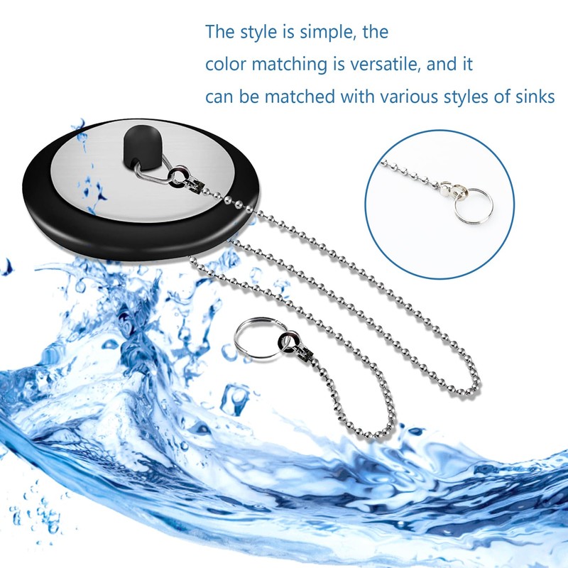 2 Pcs Kitchen Sink Plug Replacement,Drain Stopper,Bath Plug Replacemen,Bathroom Sink