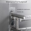 Celbon Transparent Shower Caddy Adhesive Hooks, 4-Pack, Strong Sticker Pads