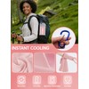 CHEMLUK 4 Packs Cooling Towels: Instant Cool Towel for Neck