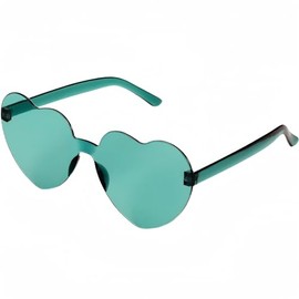 Virtue morals Heart Shaped Sunglasses for Women, Heart Glasses, Heart Sunglasses, Green