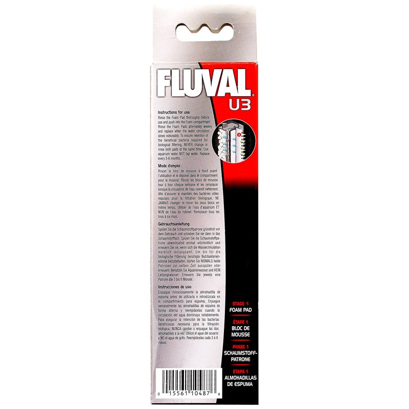 Fluval U3 Underwater Filter Foam Pad
