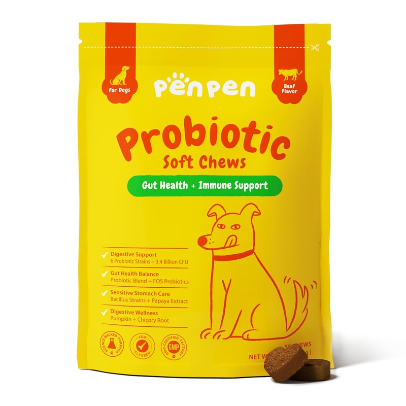 PENPEN Probiotics for Dogs, Dogs Probiotics for Digestive Health, Multi-Probiotic