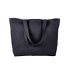 BAGedge Cotton Twill Horizontal Shopper OS BLACK
