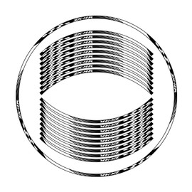 Awonderful Motorcycle Reflective Wheel Stripes kit, Vinyl Wheel Rim Stickers Compatible with Kawasaki ZX-14R 2006-2021 (White)