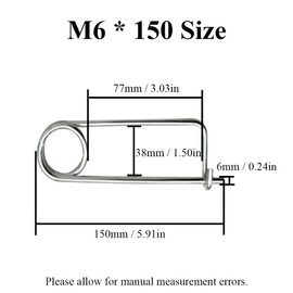 Safety Pins Extra Large, 15 cm Safety Pin Safety Pins Brooches Silver for Crafts DIY Pack of 2