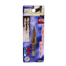 Takagi Earth Man SDT-4 Spiral Step Drill, Cobalt Cobalt-Coated φ0.1 - 0.5 inches (3 - 12 mm), 10 Steps