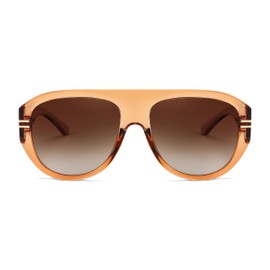 FEISEDY Retro Polarized Oversized Aviator Sunglasses for Men Women Trendy 70s Vintage Plastic Frame Sun Glasses B4150