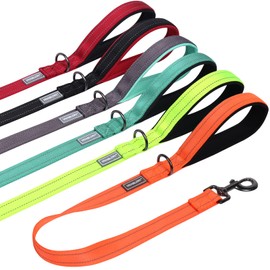 VIVAGLORY Short Dog Leash, Short Traffic Leash for Dogs, Short Training Leash for Medium & Large Dogs, 24INCH, Orange
