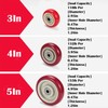 3 Inches Casters Wheels Medium Duty, 4 Packs Bearing 330LBS,