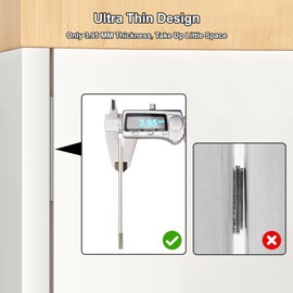 Jiayi Magnets for Cabinet Doors, Pack of 6 Ultra Thin Magnetic Catch Strong Door Closer for Cupboards, Drawer Magnetic Closure for Cupboards, Double Magnets Lock for Furniture, Cupboard, Door Close