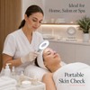 Skin Analysis Magnifier for Beauty Care – Rechargeable 3X Wood