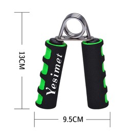 Hand Grip Strengthener Set, Finger Gripper, Hand Grippers - Soft Foam Hand Exerciser for Quickly Increasing Wrist Forearm and Finger Strength, 2 Pack (Green)