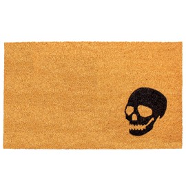 Calloway Mills AZ153592436 Skull Deco Doormat, 24" x 36", Natural/Black
