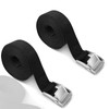 ieron Pack of 2 Tie Down Straps with Ratchet, 3