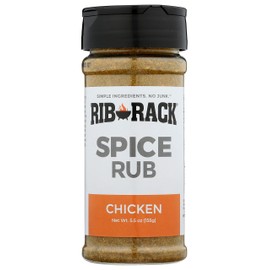 Rib Rack Dry Spice Rub - Chicken, 5.5 oz. - Meat Seasoning for BBQ, Grill, Smoker - All Natural Ingredients
